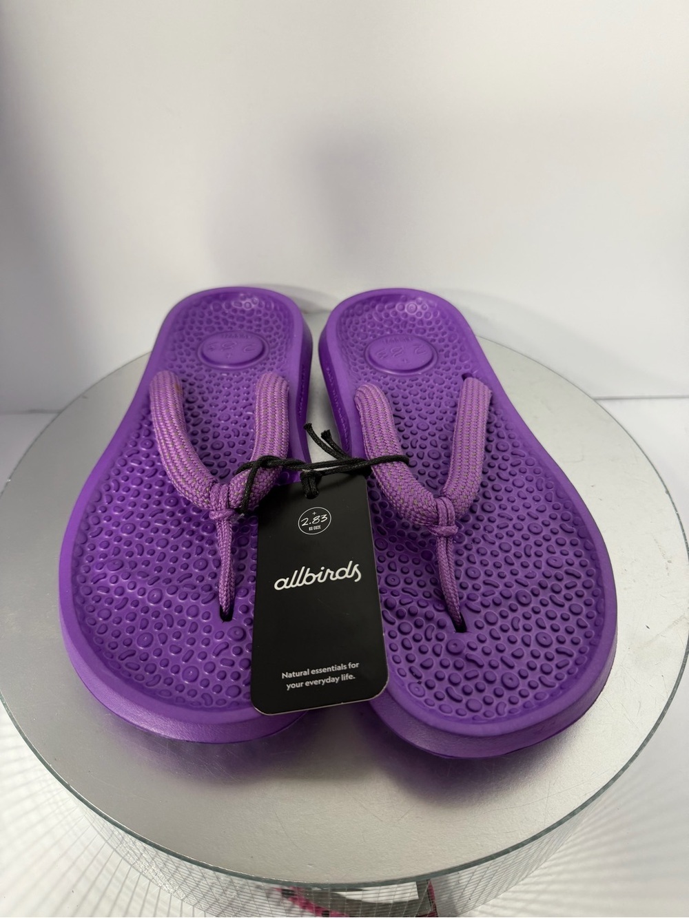 allbirds Purple Textured Thong Flip-Flops size 6